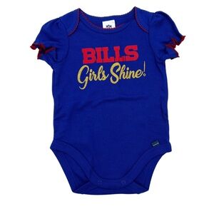 NWT Girls Gerber Buffalo Bills Girls Shine Royal Onesie